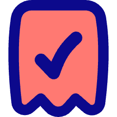 Receipt Check Icon from Flex Pop Set