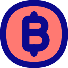 Bitcoin Circle 1 Icon from Flex Pop Set