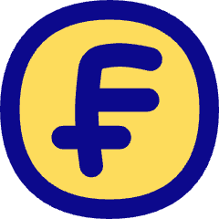 Franc Circle Icon from Flex Pop Set