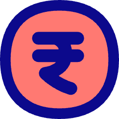 Rupee Circle Icon from Flex Pop Set