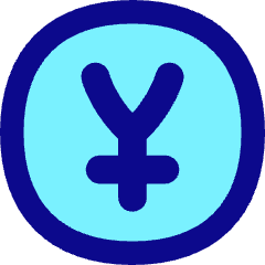Yuan Yen Circle Icon from Flex Pop Set