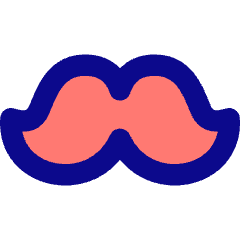 Moustache Icon from Flex Pop Set