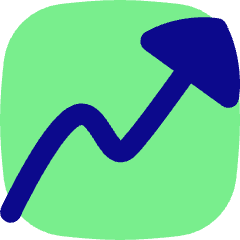 Graph Arrow Increase Icon from Flex Pop Set