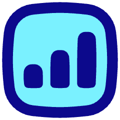 Graph Bar Increase Square Icon from Flex Pop Set