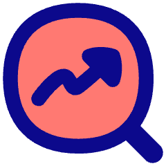 Search Arrow Increase Icon from Flex Pop Set