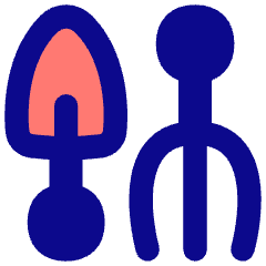 Shovel Rake Icon from Flex Pop Set