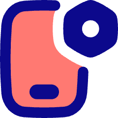 Phone Setting Bolt Nut Icon from Flex Pop Set