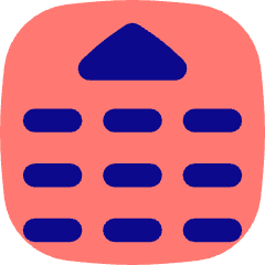 Phone Numpad Up Icon from Flex Pop Set