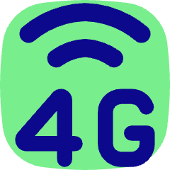 Cellular Network 4g Icon from Flex Pop Set