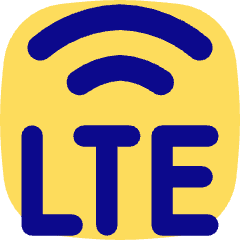 Cellular Network Lte Icon from Flex Pop Set