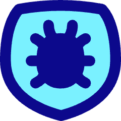 Bug Antivirus Shield Icon from Flex Pop Set