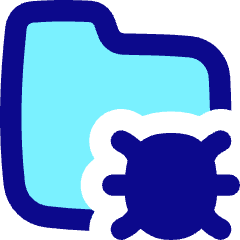 Bug Virus Folder Icon from Flex Pop Set