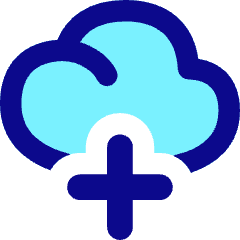 Cloud Add Icon from Flex Pop Set
