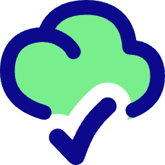 Cloud Check Icon from Flex Pop Set