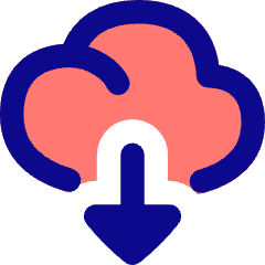 Cloud Download Icon from Flex Pop Set