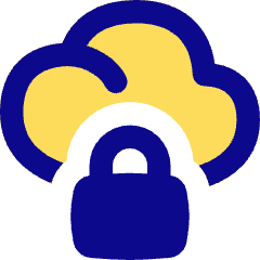 Cloud Lock Icon from Flex Pop Set