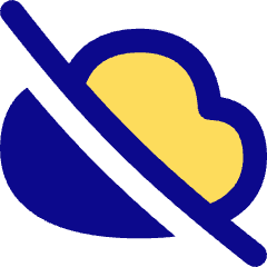Cloud Off Icon from Flex Pop Set