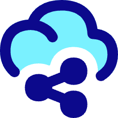 Cloud Share Icon from Flex Pop Set