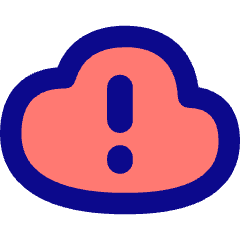 Cloud Warning Icon from Flex Pop Set
