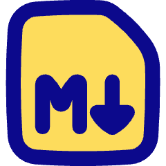 Markdown Document Programming Icon from Flex Pop Set