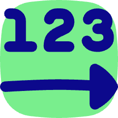 Steps Number Icon from Flex Pop Set