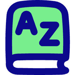 Dictionary Language Book Icon from Flex Pop Set