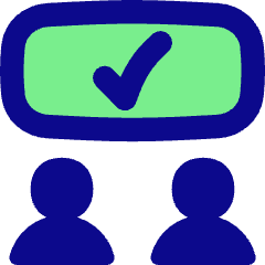 Group Meeting Approval Icon from Flex Pop Set
