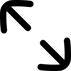 Line Arrow Expand Diagonal Large 2 Icon from Flex Remix Set