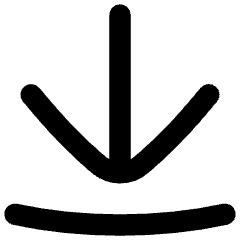 Line Arrow Move Down Large 1 Icon from Flex Remix Set