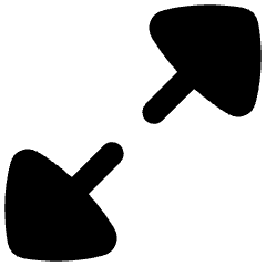 Triangle Arrow Expand Diagonal Large 1 Icon from Flex Remix Set