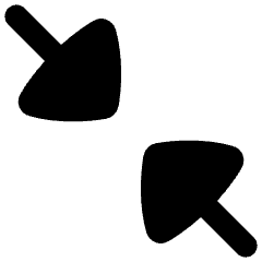 Triangle Arrow Shrink Diagonal Large 2 Icon from Flex Remix Set