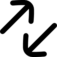 Line Arrow Transfer Diagonal Large 3 Icon from Flex Remix Set