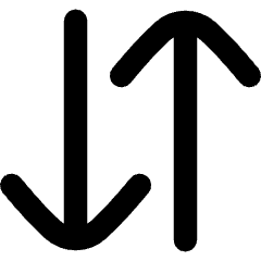 Line Arrow Transfer Vertical Large 3 Icon from Flex Remix Set