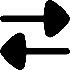 Triangle Arrow Transfer Horizontal Large 2 Icon from Flex Remix Set