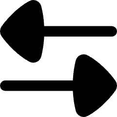 Triangle Arrow Transfer Horizontal Large 3 Icon from Flex Remix Set