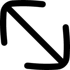 Diagonal Line Arrow Large 2 Icon from Flex Remix Set