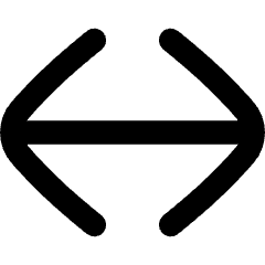 Line Arrow Horizontal Large Icon from Flex Remix Set