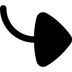 Triangle Arrow Bend Down Right Large Icon from Flex Remix Set