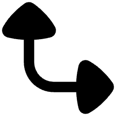 Triangle Arrow Bottom Left Corner Large Icon from Flex Remix Set