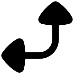 Triangle Arrow Bottom Right Corner Large Icon from Flex Remix Set