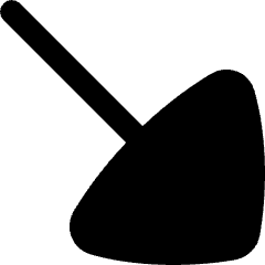 Triangle Arrow Diagonal Bottom Right Large Icon from Flex Remix Set