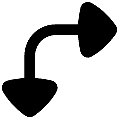 Triangle Arrow Top Left Corner Large Icon from Flex Remix Set