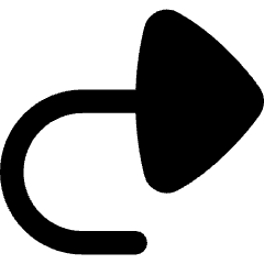 Triangle Arrow Turn Forward Large Icon from Flex Remix Set