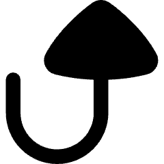 Triangle Arrow Turn Up Large Icon from Flex Remix Set