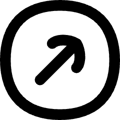 Line Arrow Diagonal Upper Right Square Icon from Flex Remix Set