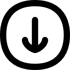 Line Arrow Down Circle 1 Icon from Flex Remix Set