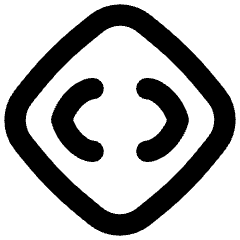Line Arrow Expand Horizontal Diamond Icon from Flex Remix Set