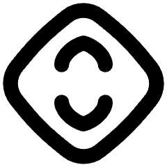 Line Arrow Expand Vertical Diamond Icon from Flex Remix Set