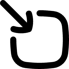 Line Arrow Minimize Window 3 Icon from Flex Remix Set