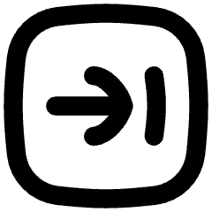 Line Arrow Right Square 2 Icon from Flex Remix Set